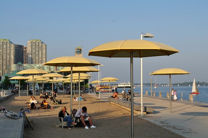 urban beach in toronto